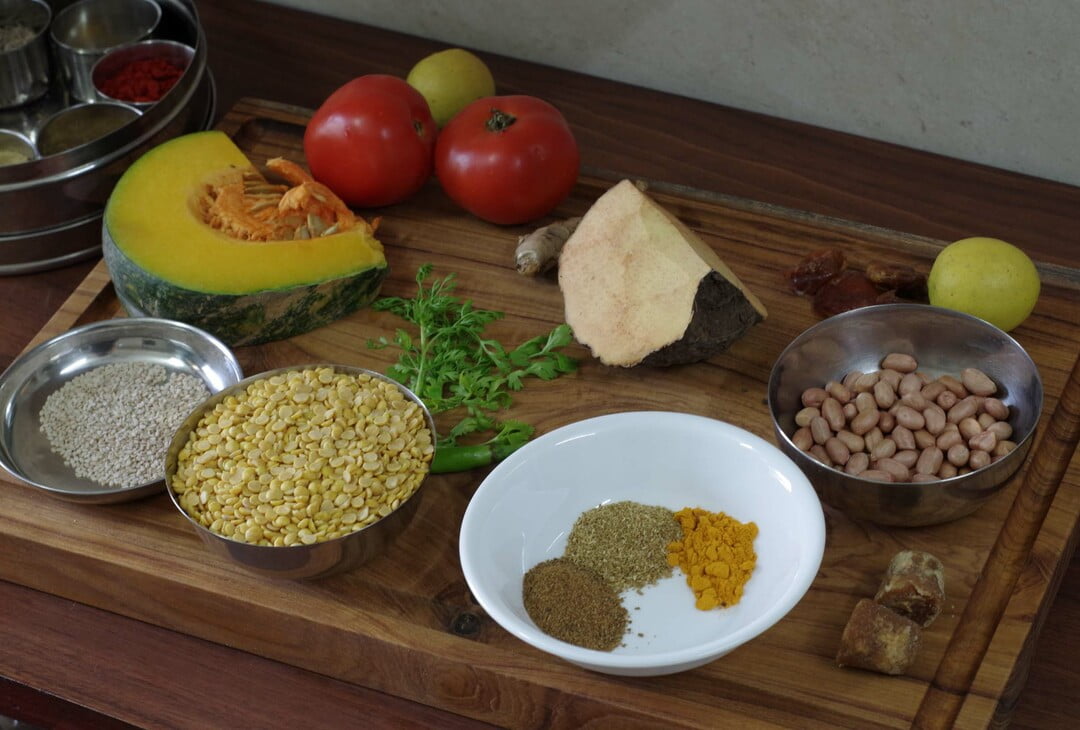 Ingredients for the dal