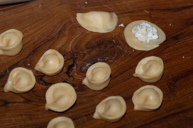 Fertig geformte Cappelletti - Finished, shaped Cappelletti