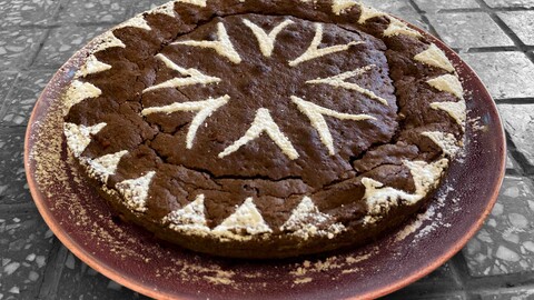 Schokoladenkuchen mit Mandelmehl aus Lothringen – Chocolate cake with almond flour from Lorraine